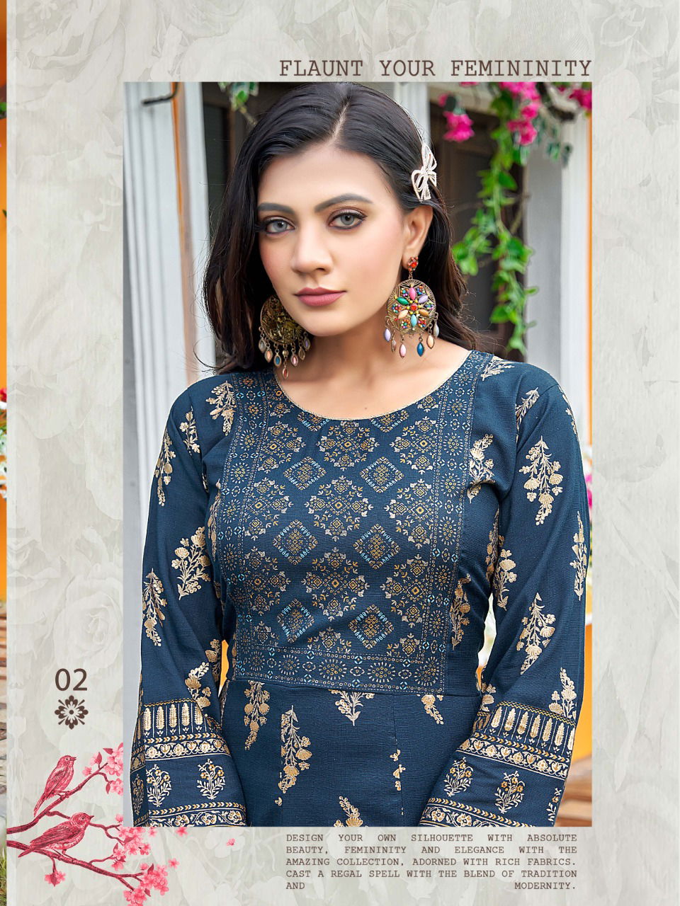 Hirwa Samantha 2 Rayon Festival Wear Long Anaraklai Kurti Collection